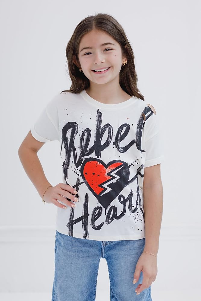 トップス DESCENDANT for KIDS 130 Amazon.com: Disney Descendants Little Girls Drop Shoulder T
